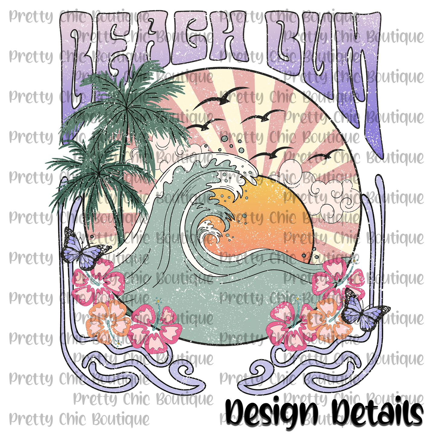 Beach Bum Bleached Fashion Tee