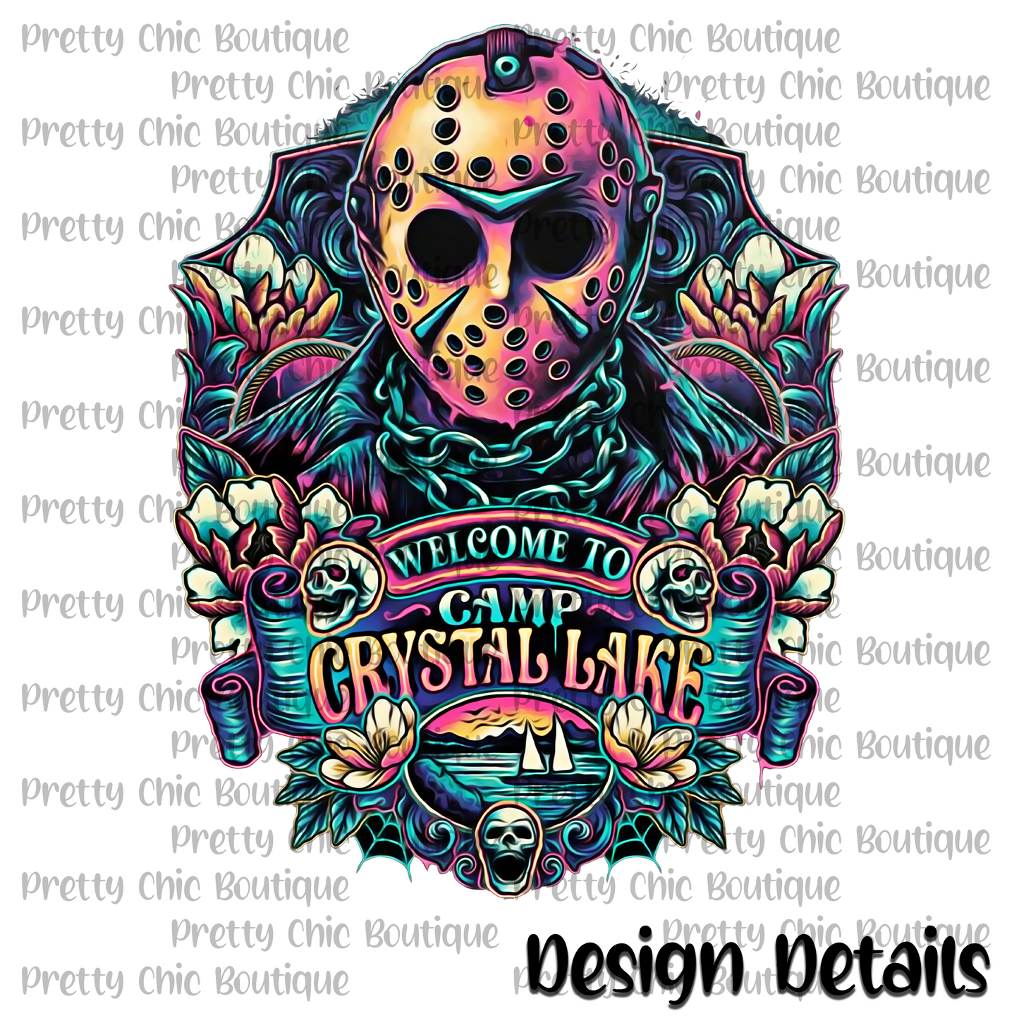 Welcome to Camp Crystal Lake Bleached Fashion Tee