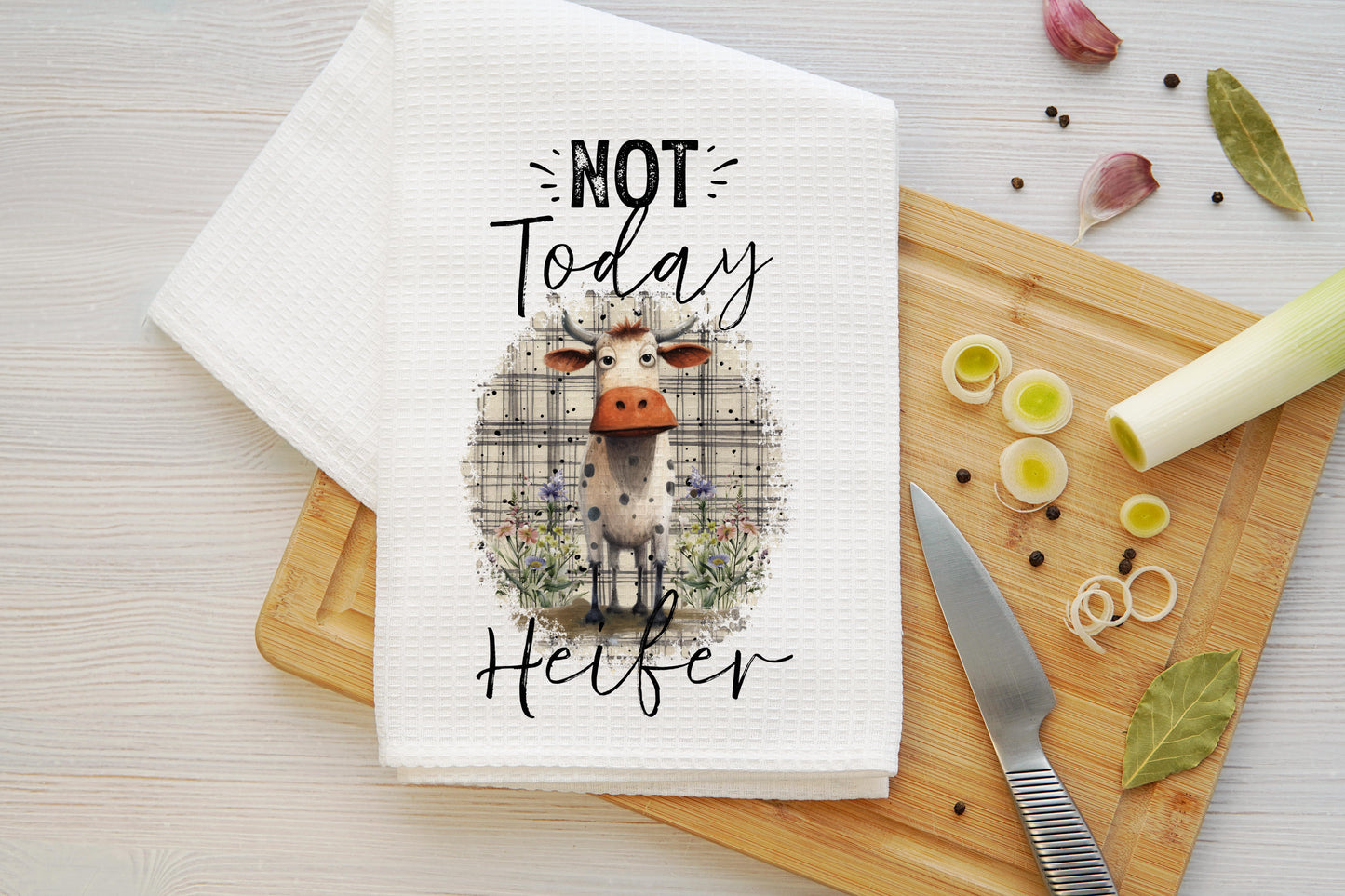 Not Today Heifer Microfiber Kitchen Towel