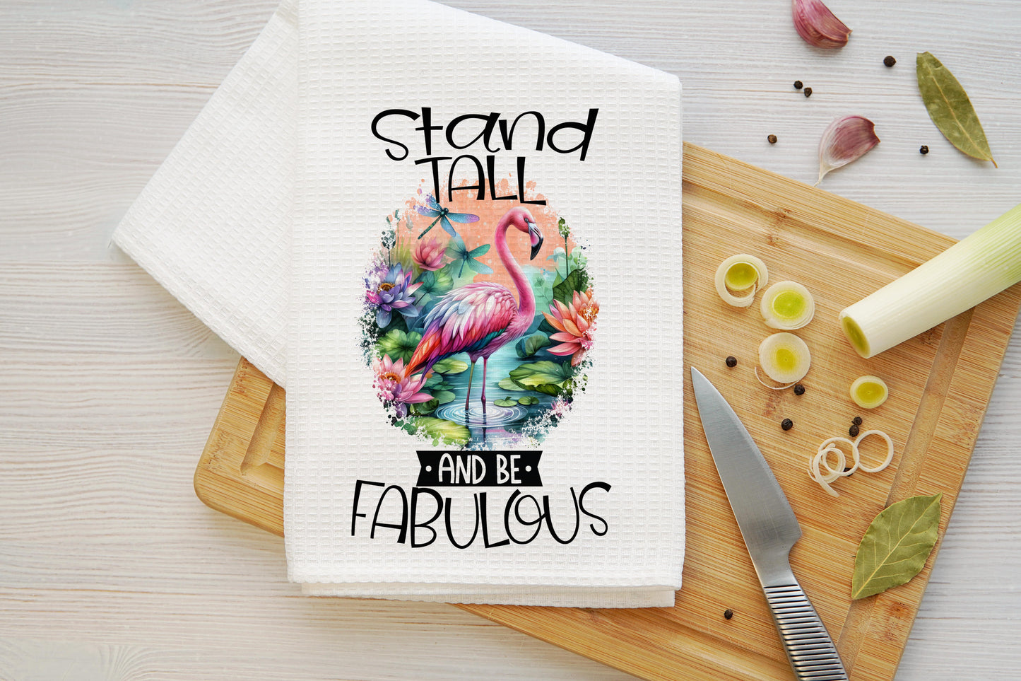 Stand Tall And Be Fabulous Microfiber Kitchen Towel
