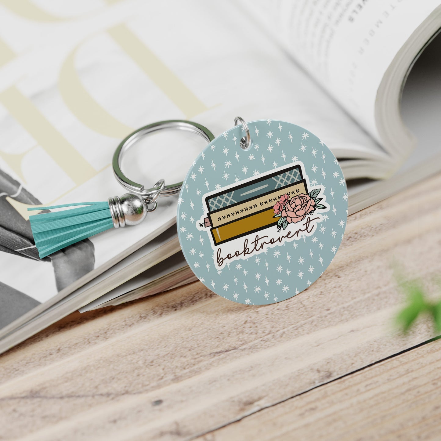 Booktrovert Keychain