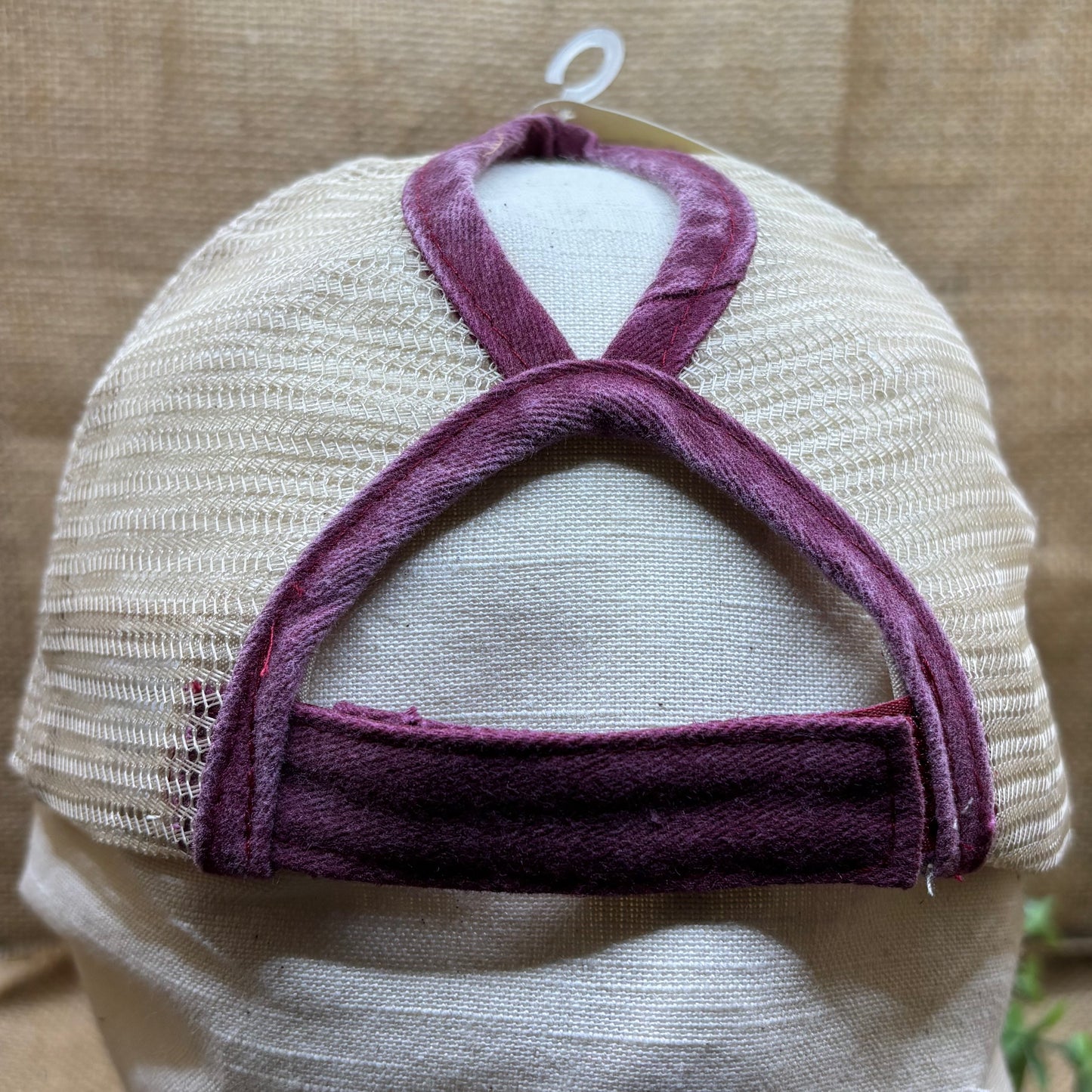 Mama Bear Trucker Distressed Patch Ponytail Hat