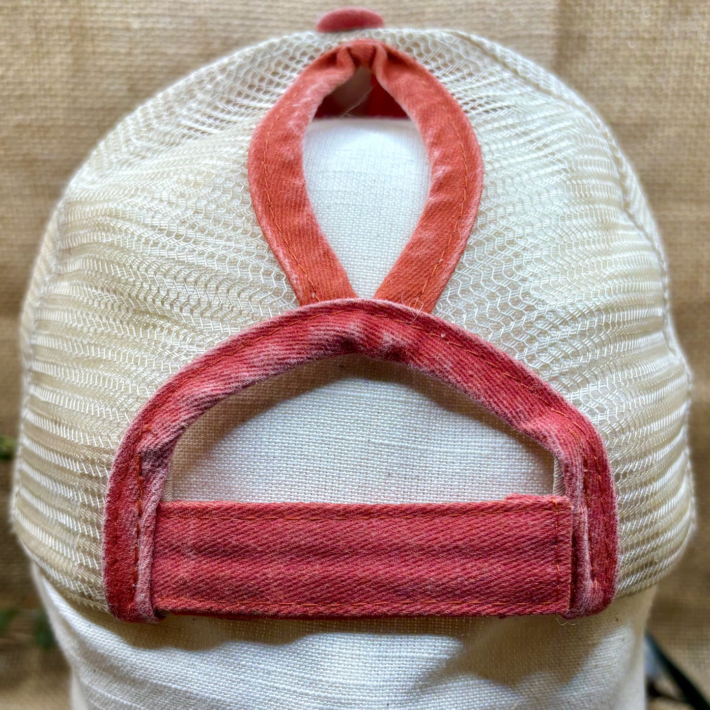 Mama Retro Trucker Distressed Patch Ponytail Hat
