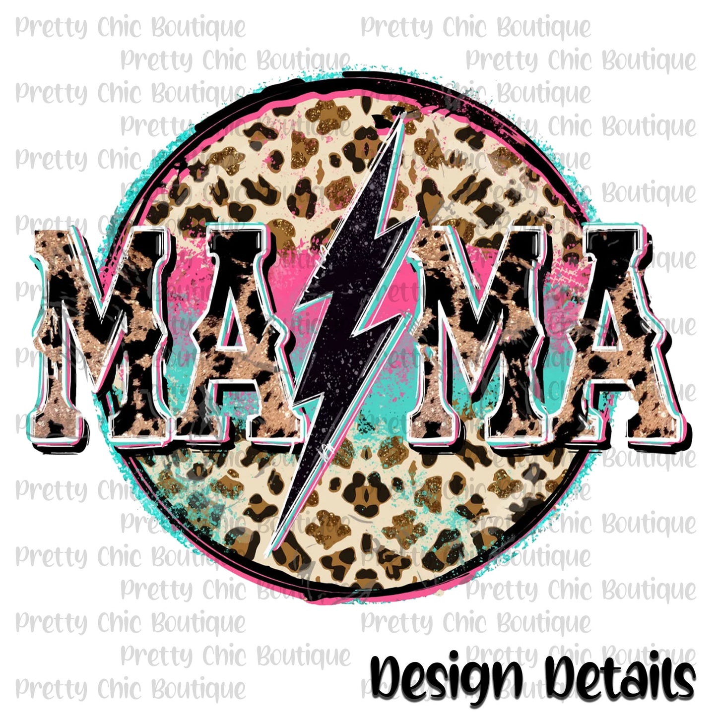 Mama Retro Rock Distressed Patch Hat