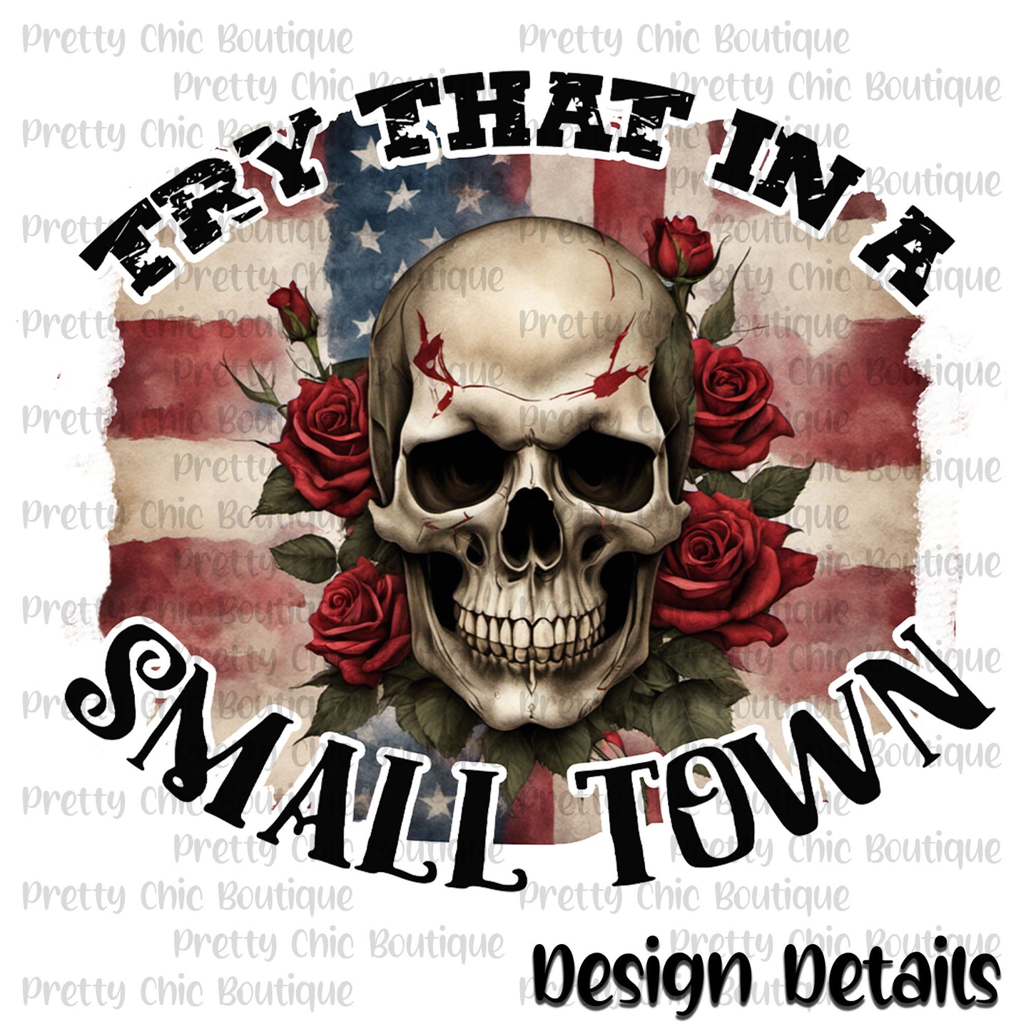 Try That In a Small Town Trucker Distressed Patch Hat