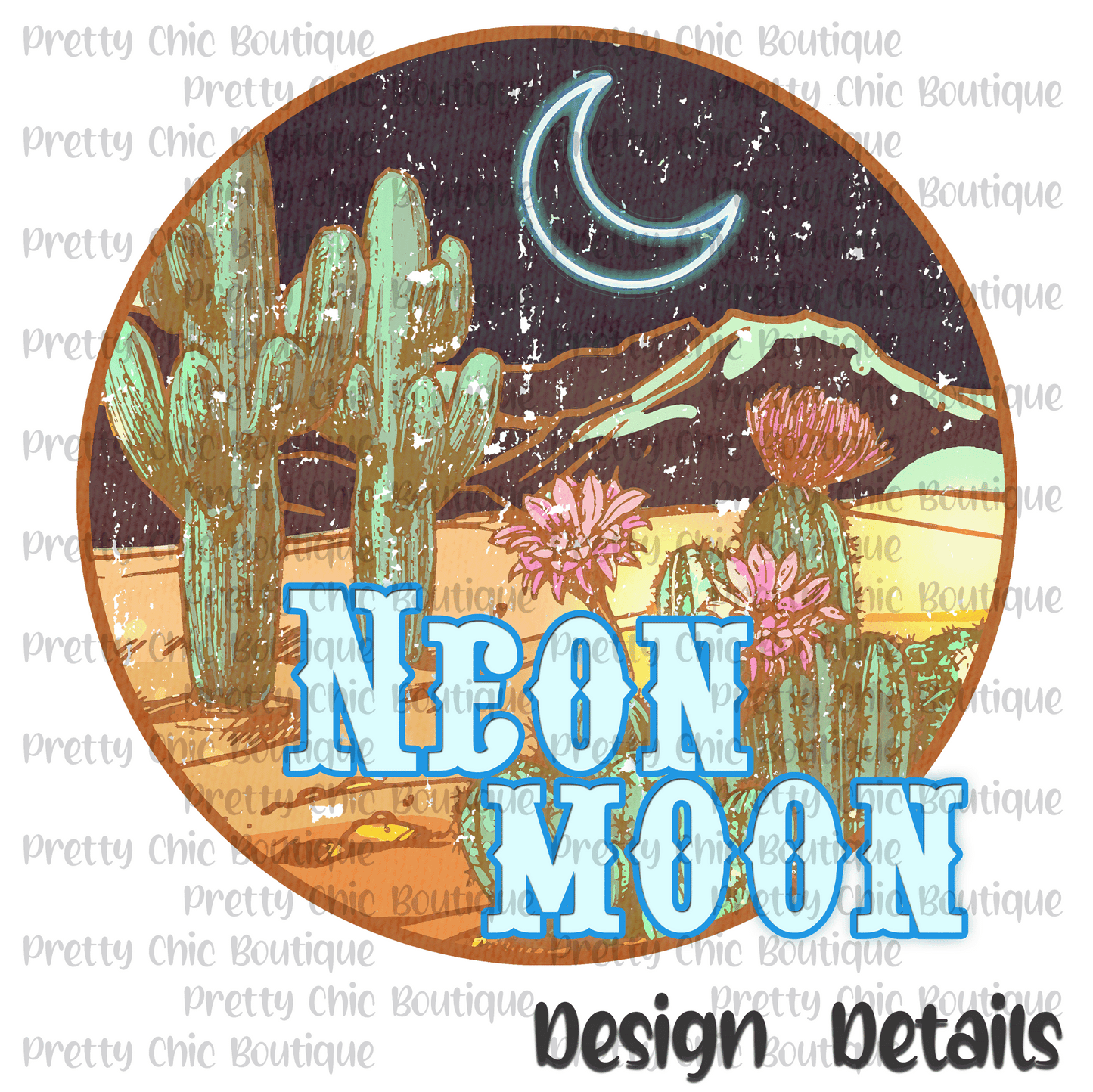 Neon Moon Bleached Fashion Tee