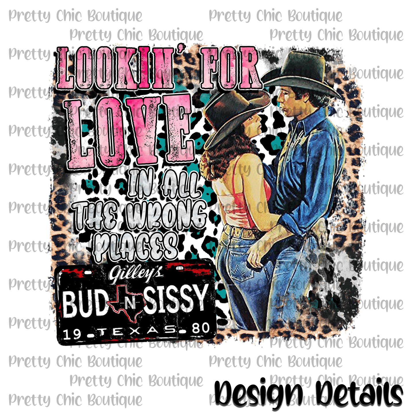 Lookin For Love / Bud & Sissy Bleached Fashion Tee
