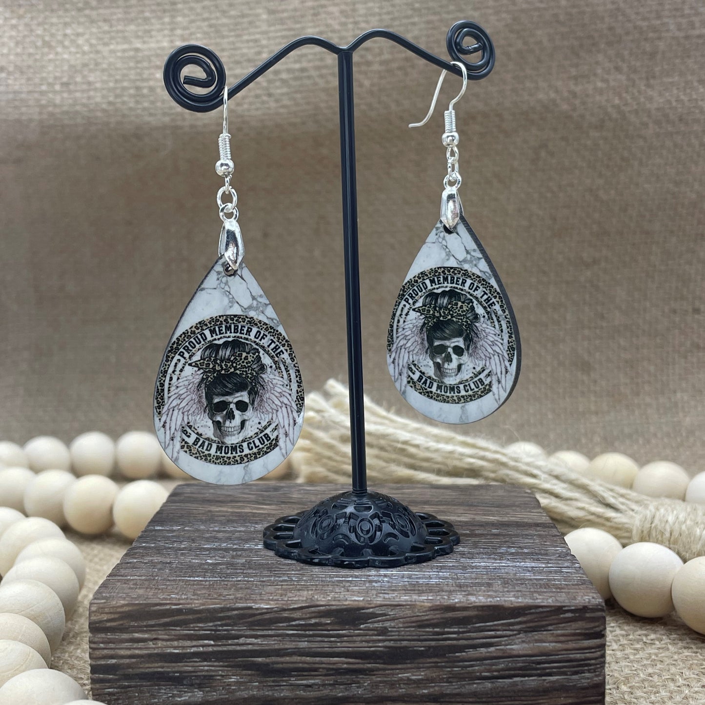 Bad Moms Club Teardrop Earrings