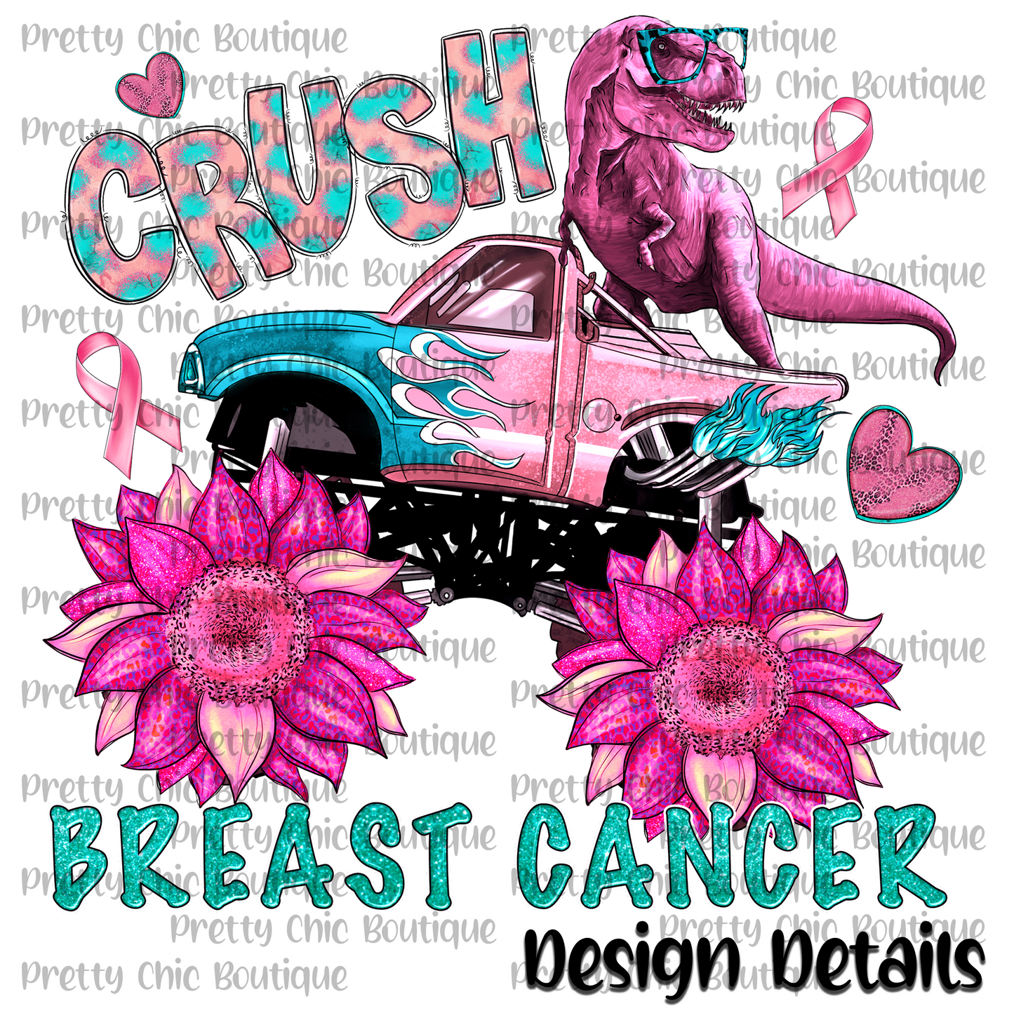 Crush Cancer Bleached Fashion Tee