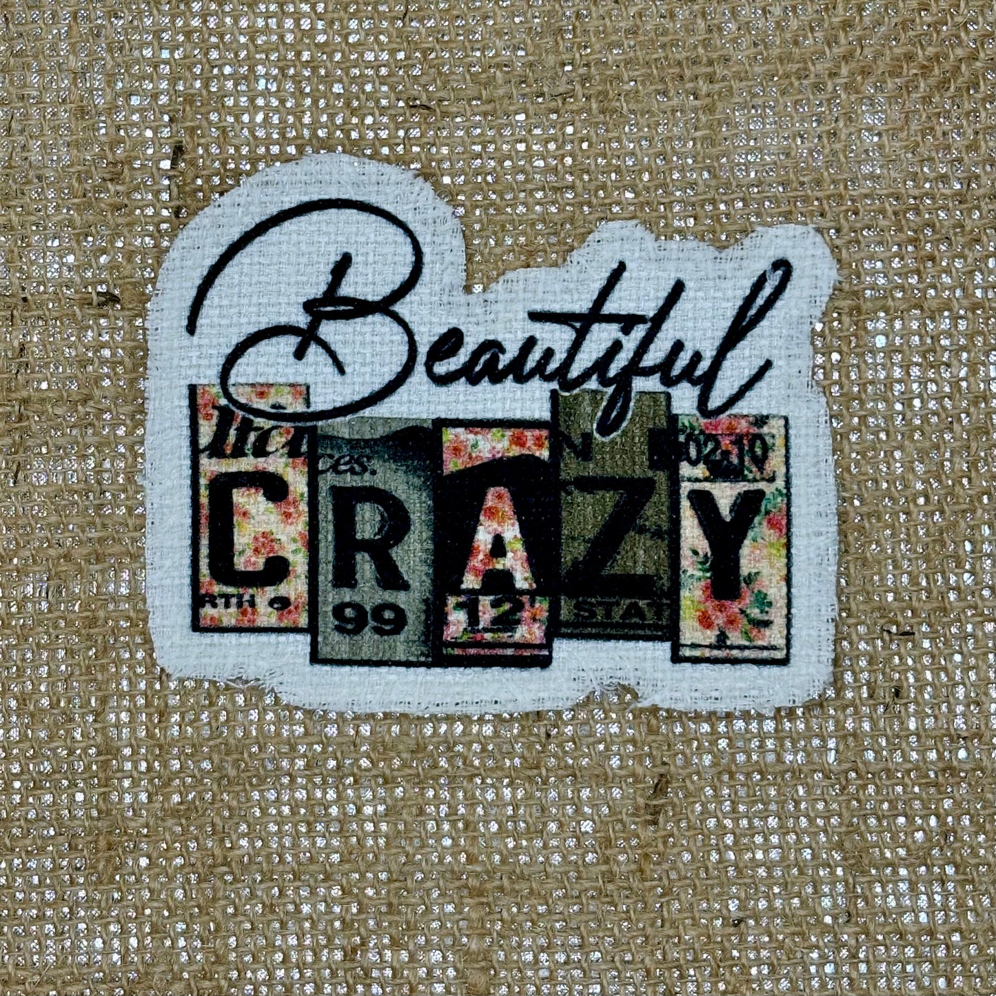 Beautiful Crazy Iron-On Patch