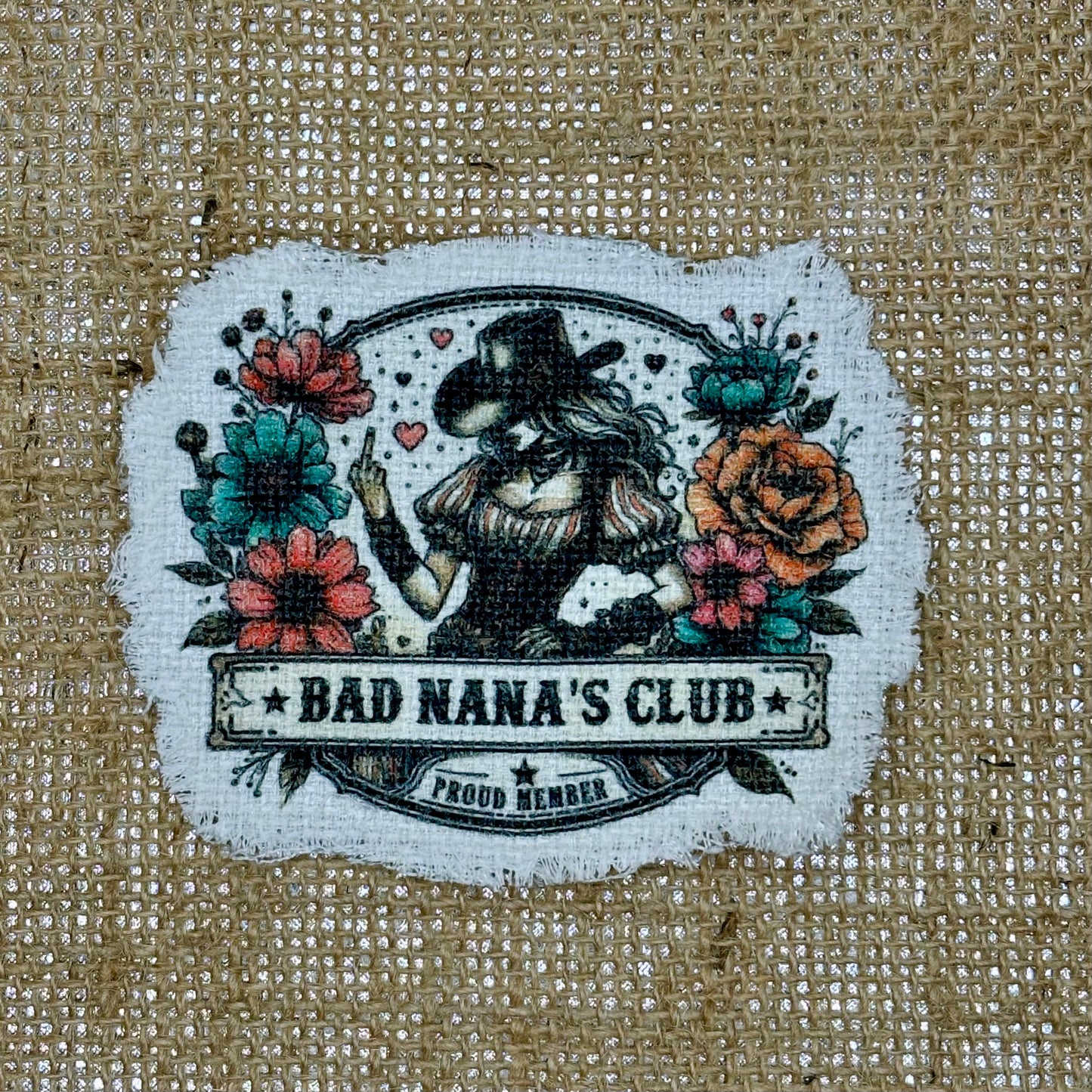 Bad Nana's Club Iron-On Patch