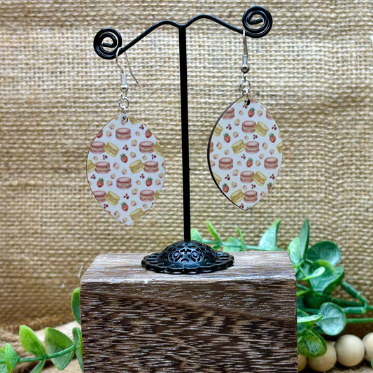 Afternoon Tea Macaron Oval Earrings