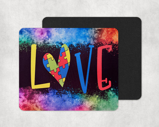 Autism Awareness-Love Mouse Pad