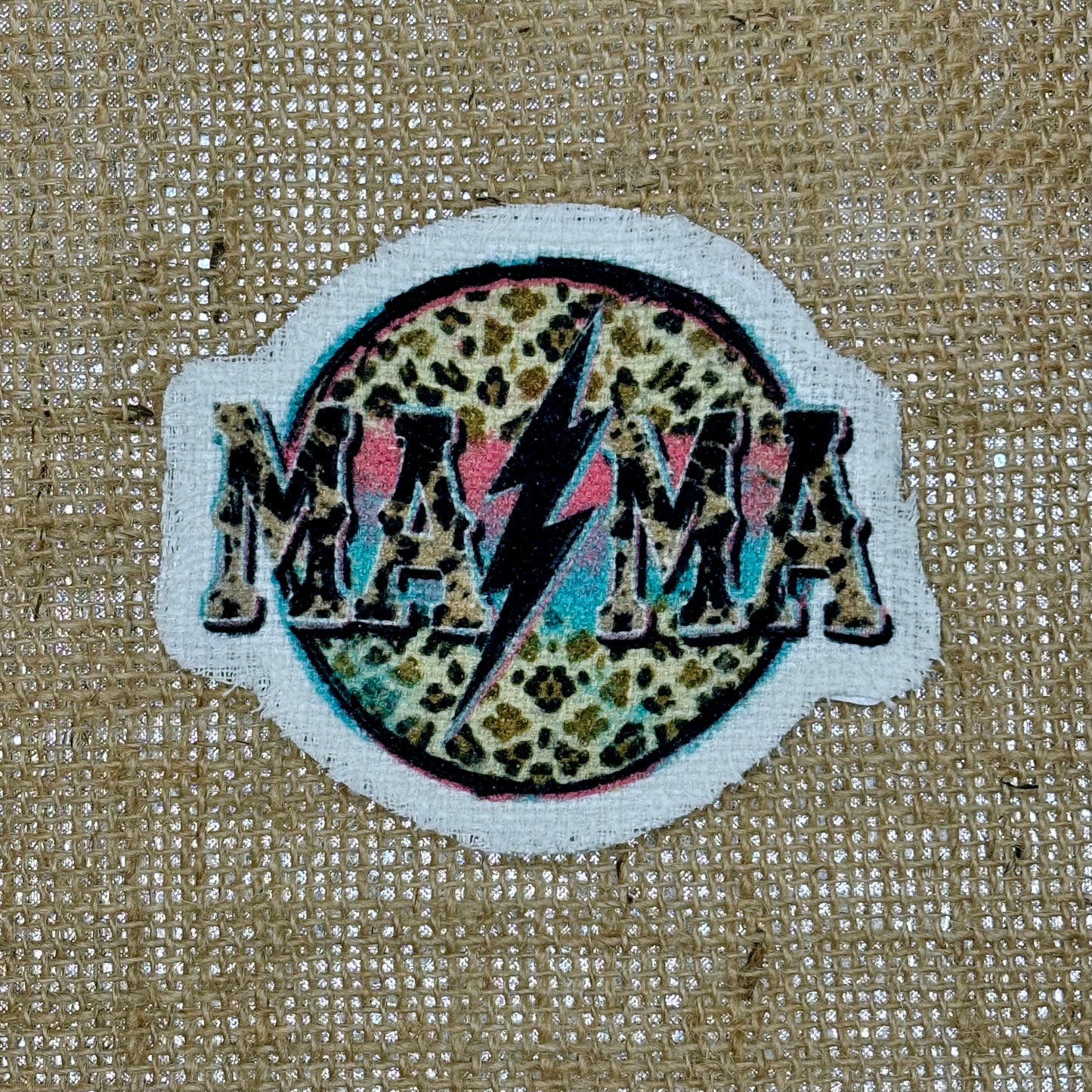 Mama Retro Rock Iron-On Patch