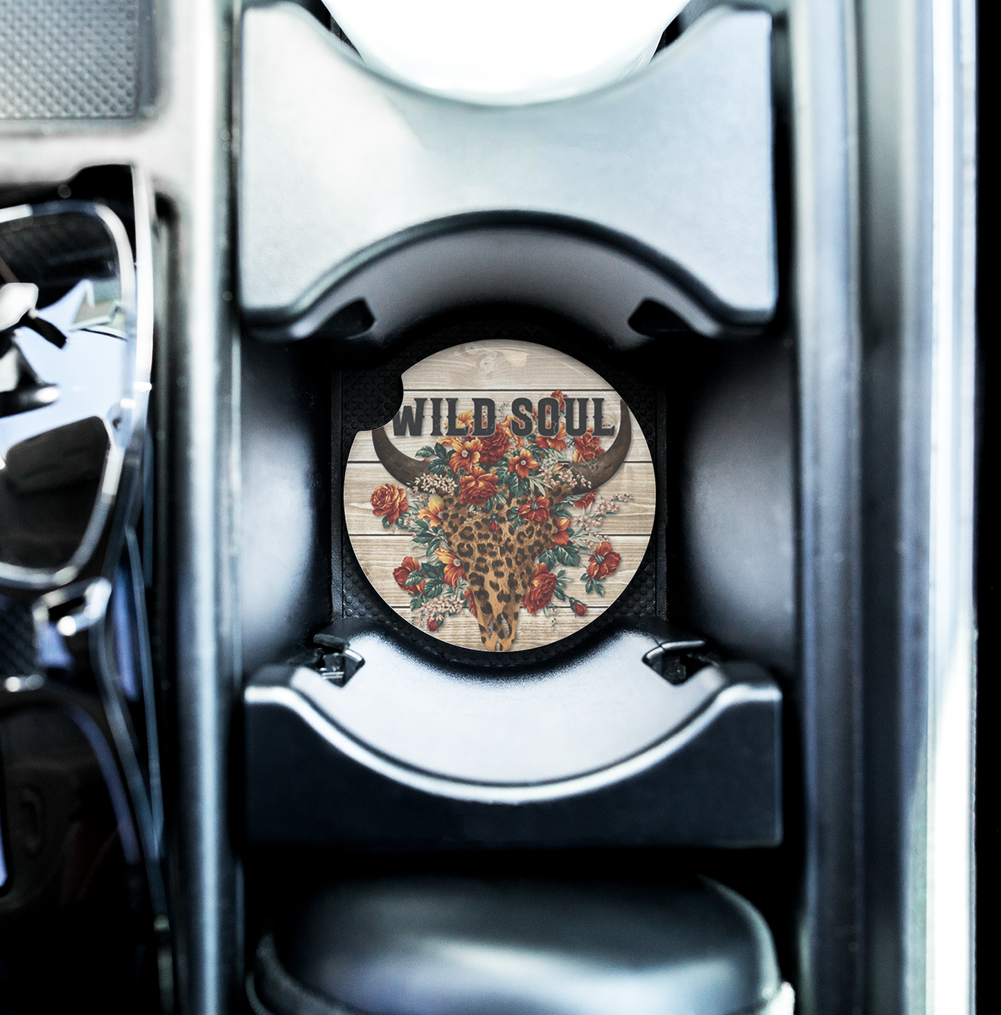 Wild Soul Ceramic Car Coaster