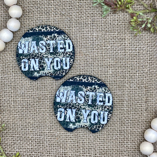 Wasted On You Car Coaster 2-Pack