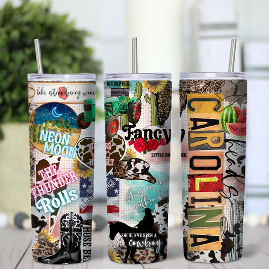 Country Music Collage 20oz Tumbler