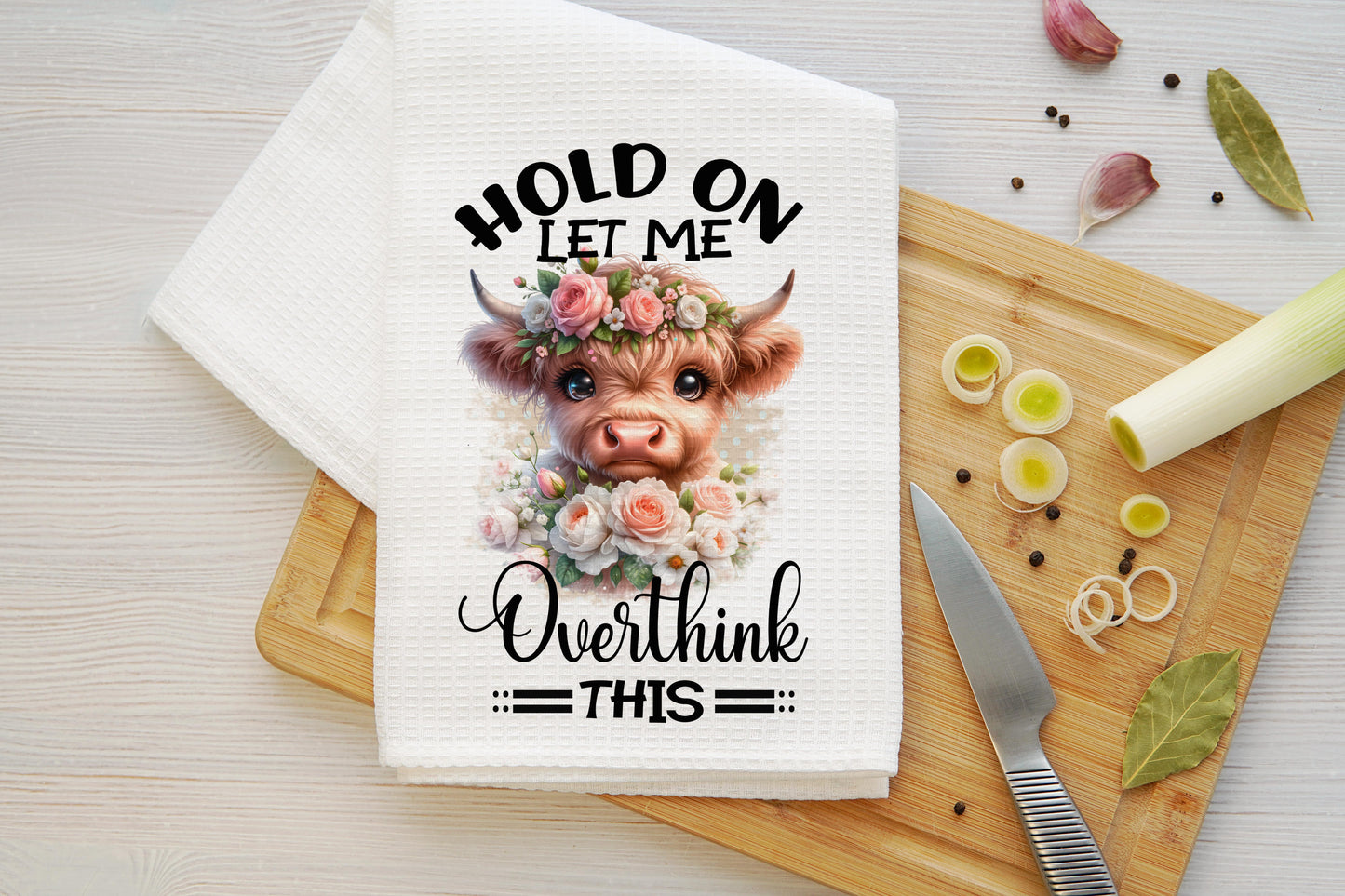 Hold On - Let Me Overthink This Microfiber Kitchen Towel