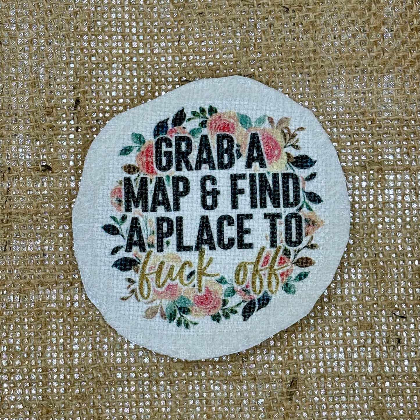 Grab a map... Iron-On Patch