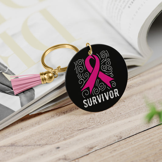 Survivor-Breast Cancer Keychain