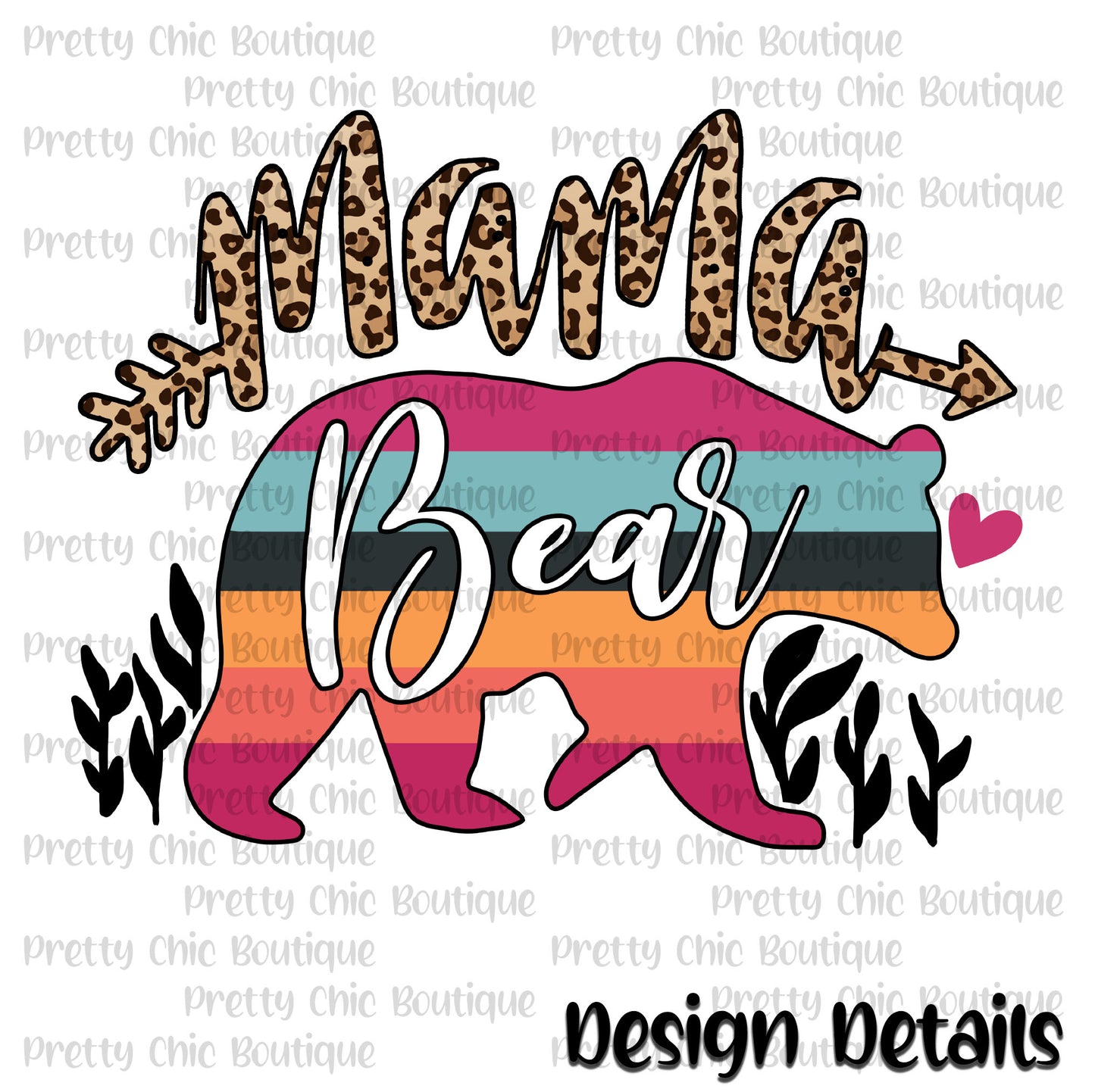 Mama Bear Trucker Distressed Patch Ponytail Hat