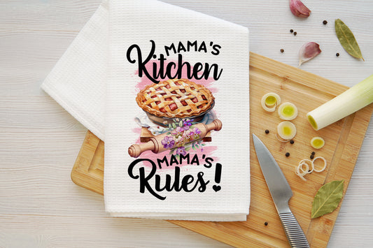 Mama's Kitchen Mama's Rules Microfiber Kitchen Towel