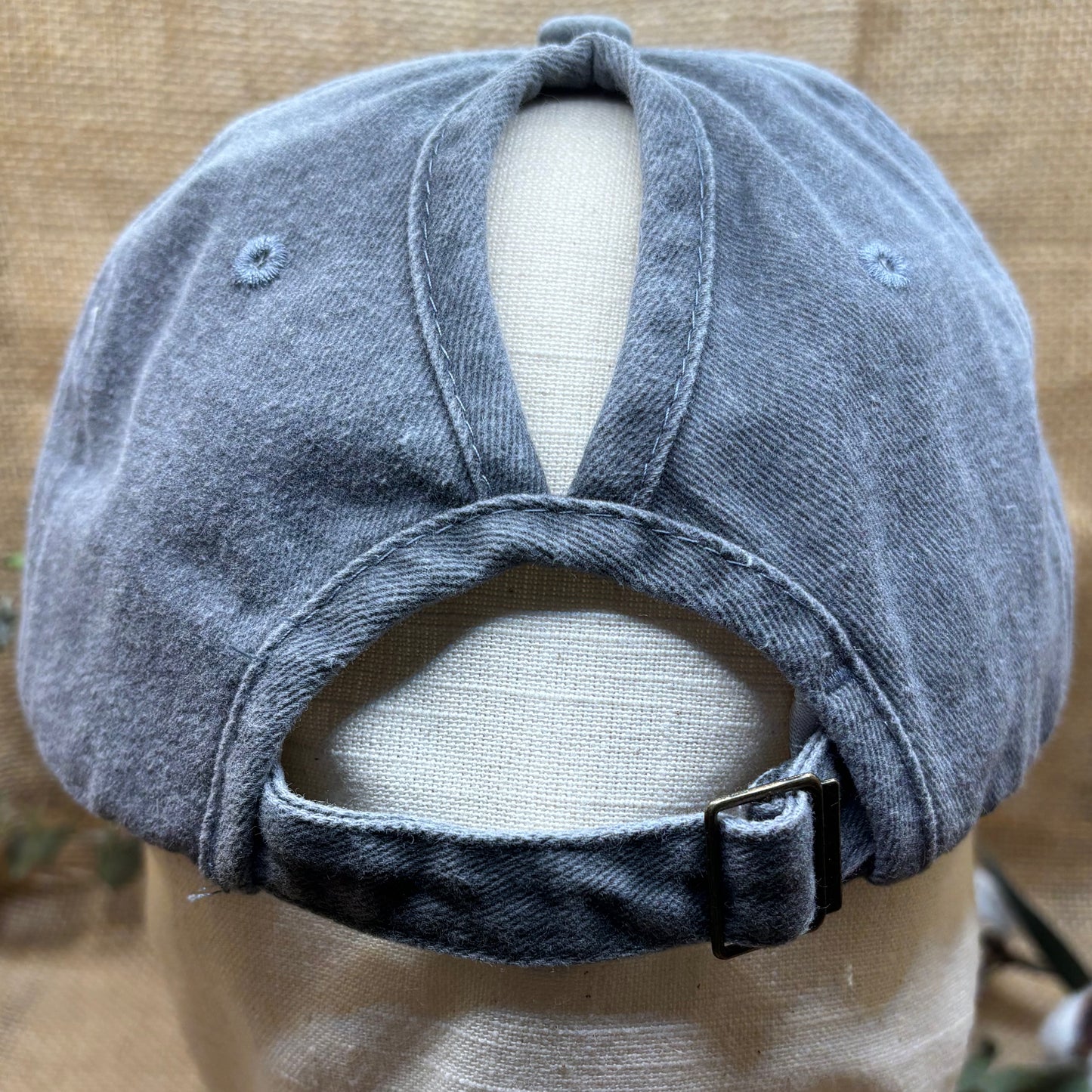 Mix of Sweetheart & Smartass Distressed Patch Ponytail Hat