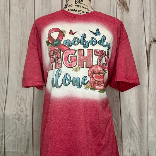 Nobody Fights Alone Bleached Fashion Tee