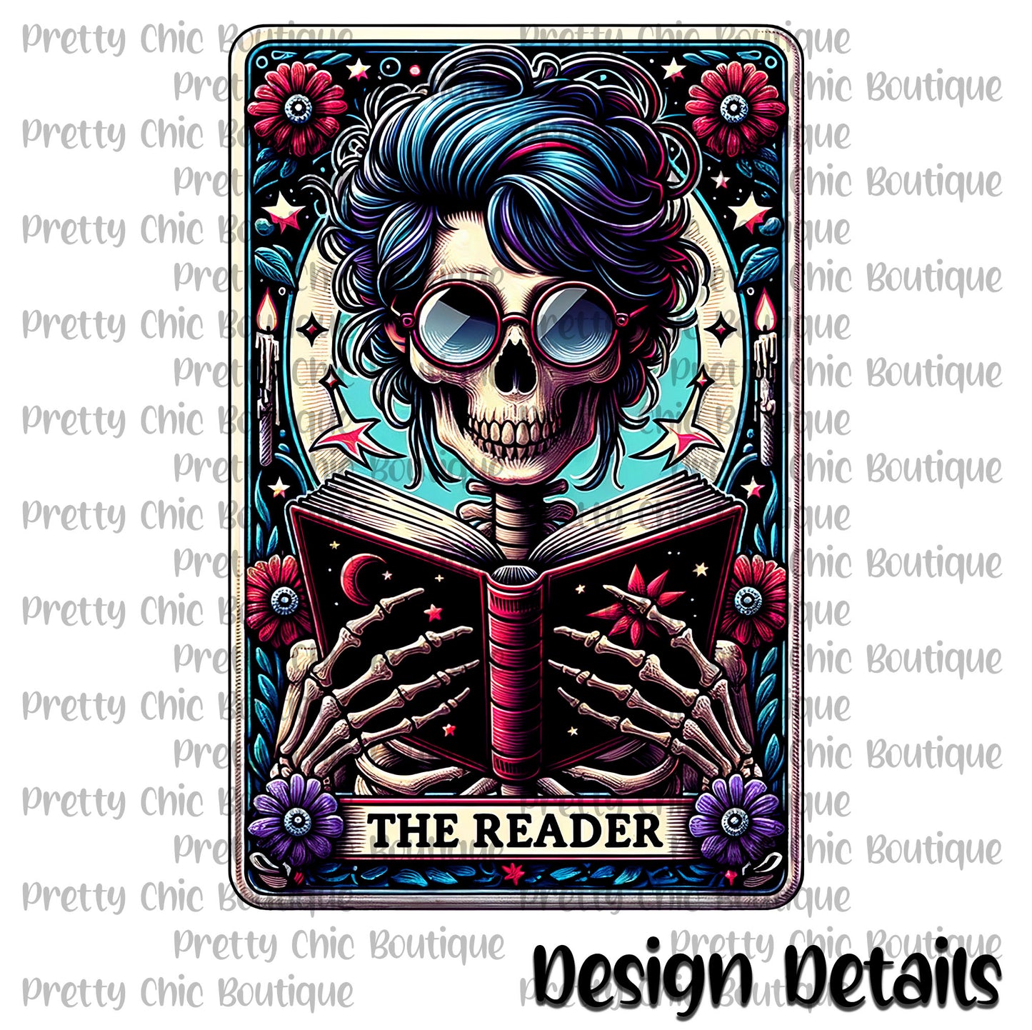 Tarot Card - The Reader Bleached Fashion Tee