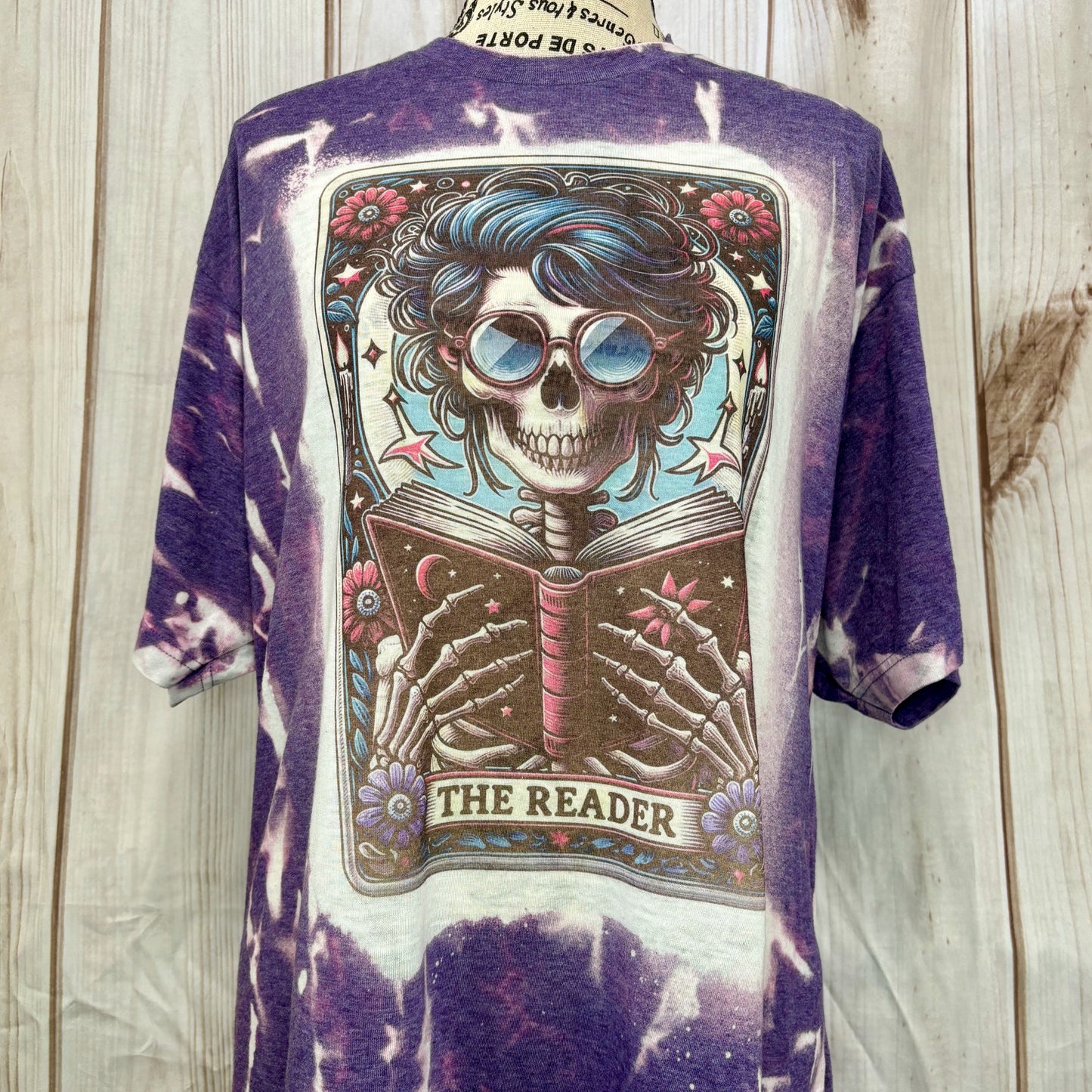 Tarot Card - The Reader Bleached Fashion Tee