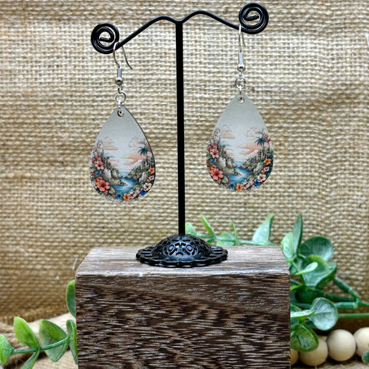 Tropical Paradise Teardrop Earrings 02