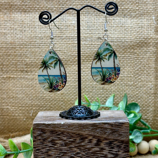 Tropical Paradise Teardrop Earrings 03