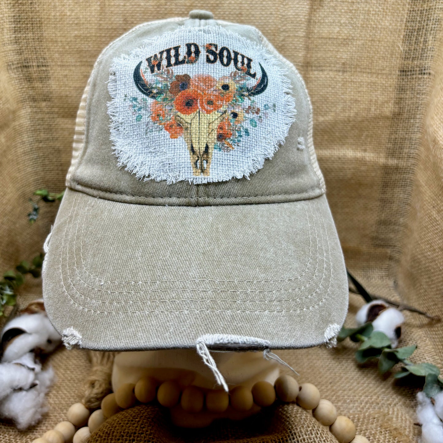 Wild Soul Trucker Distressed Patch Hat