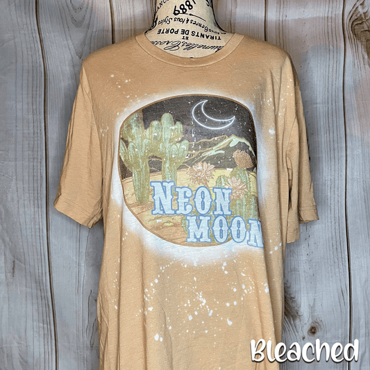 Neon Moon Bleached Fashion Tee