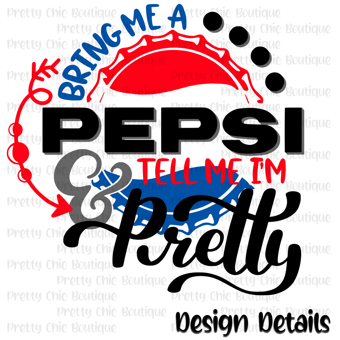 Bring Me a Pepsi Bleached Fashion Tee