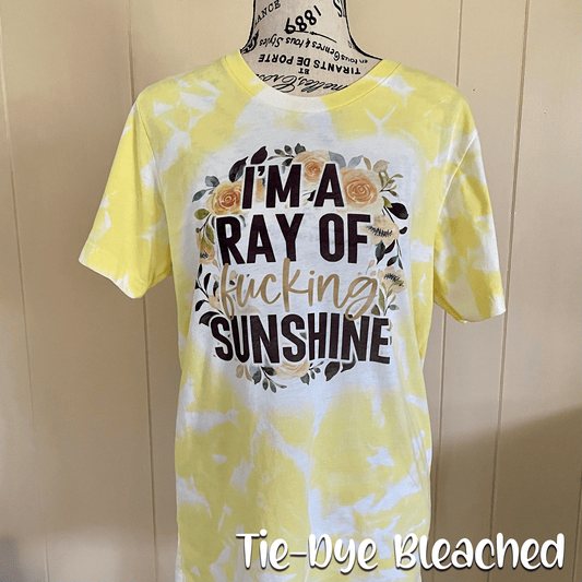 Ray of Fucking Sunshine Bleached Fashion Tee