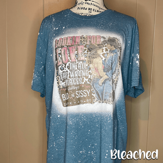 Lookin For Love / Bud & Sissy Bleached Fashion Tee