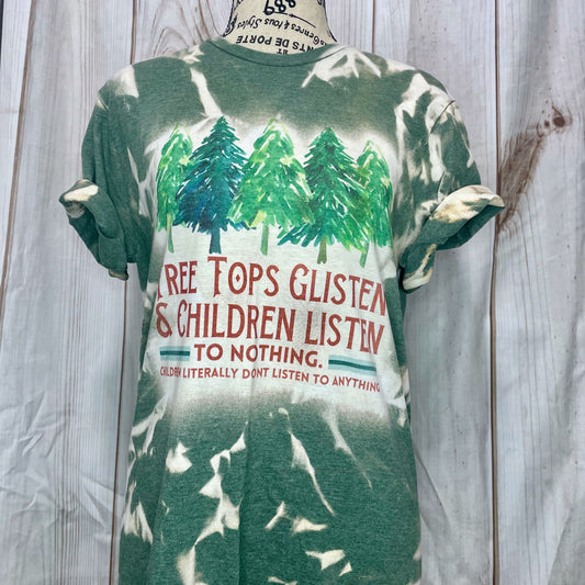 Tree Tops Glisten... Bleached Fashion Tee