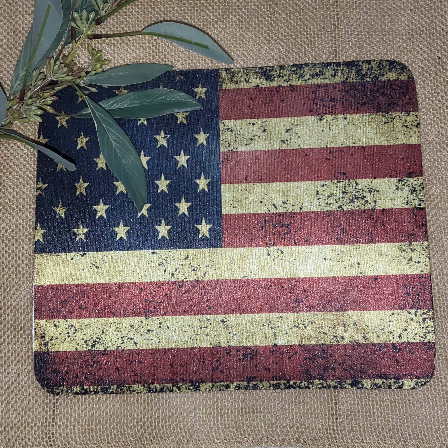 Mouse Pad - Rustic American Flag