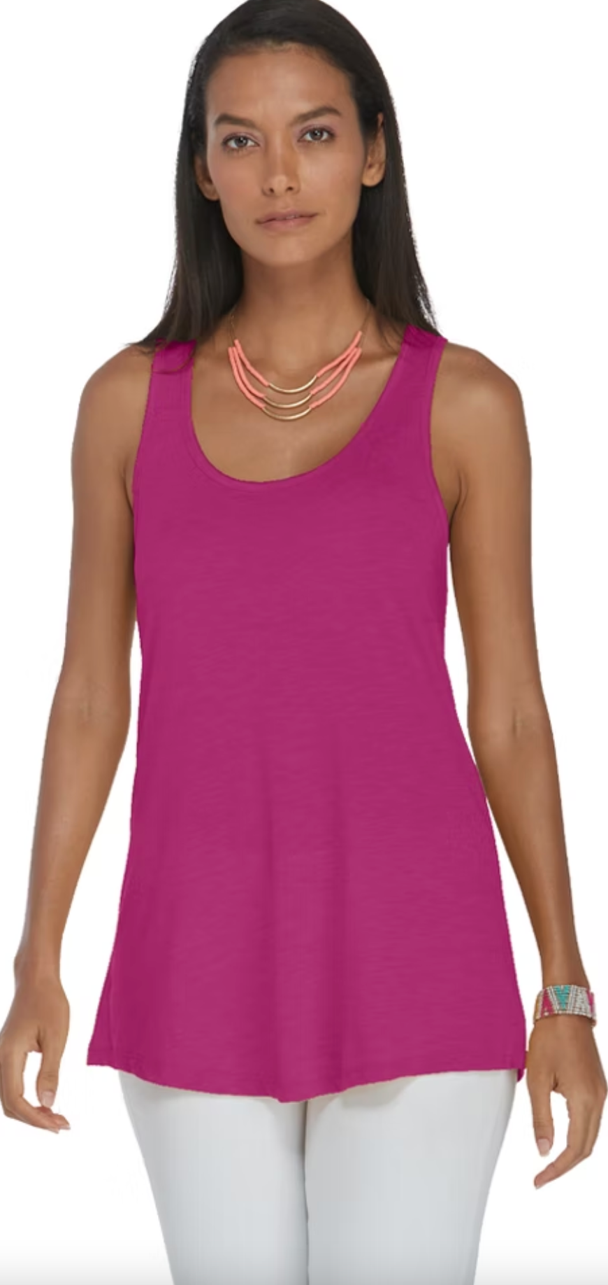 Delta P506T Ladies Tri-Blend Flowy Tank Heather Berry